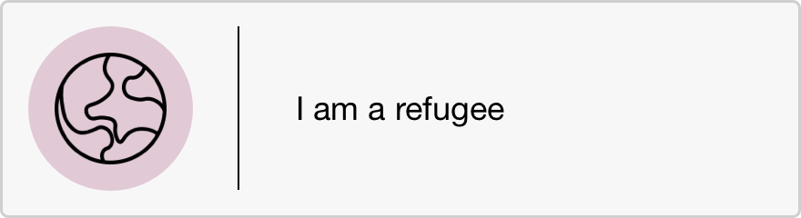 I am a refugee